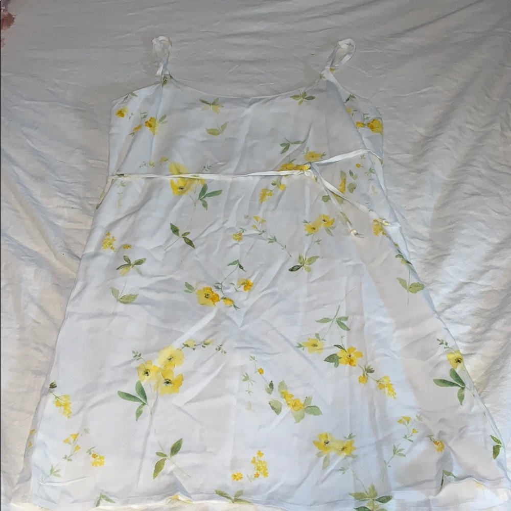 Yellow Flowered Dress